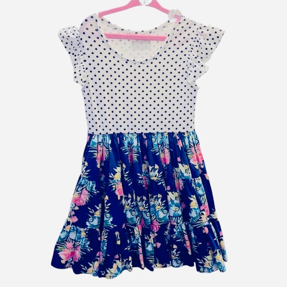 ELEANOR ROSE French Roses Flowy Spring Dress- Size 4-5 - Picture 2 of 6